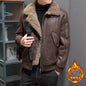 High-quality fur one-piece winter coat for men, fashionable little sheep, natural curly fur thickened and fleece fur outer cover
