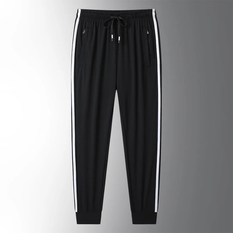 Men's Ice Silk Jogger Trousers – Sports Pants M-8XL