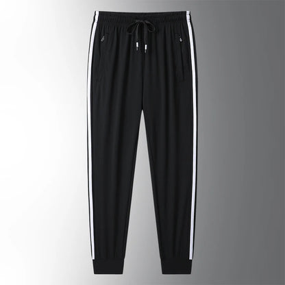 Men's Ice Silk Plus Size Jogger Trousers – Ultra-Thin Breathable Sports Pants M-8XL