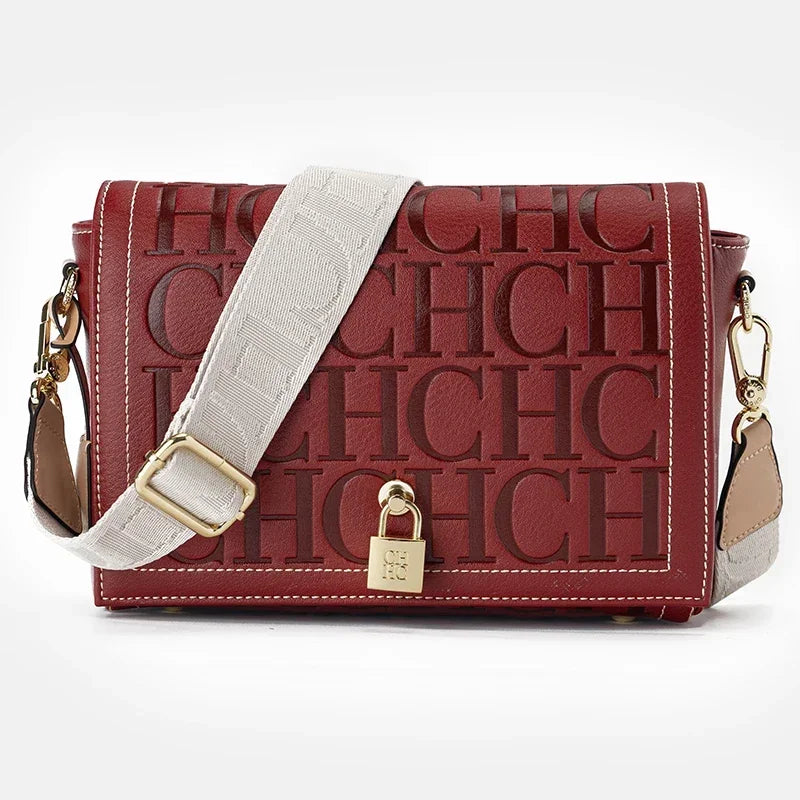 Autumn and Winter Solid Color Crossbody Bag with Letter Printing High Quality Women's Fashion Elegance 2025 Classic Women's Bag