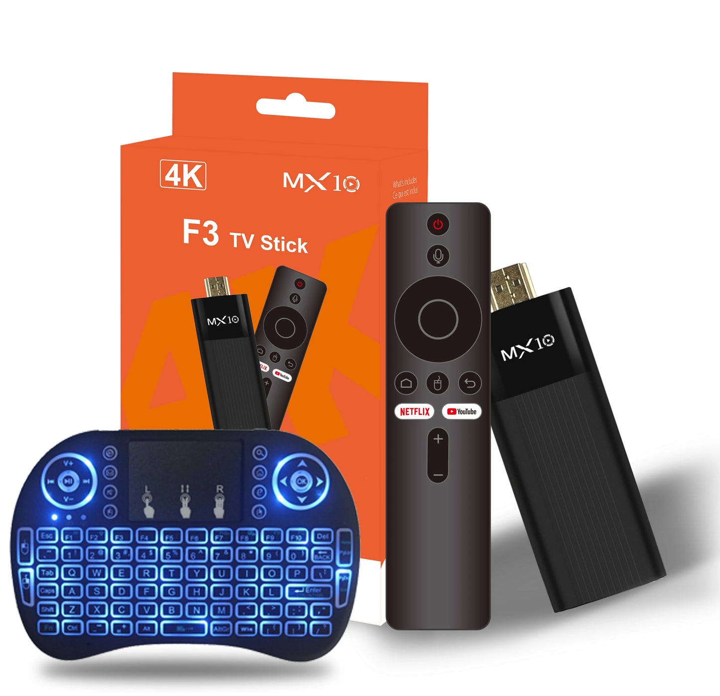 MX10-F3 Product H313 Four core WiFi6 Bluetooth 5.0 Support 8K H313 Android 13.0 2+16GB 4+32GB 4+64GB Tv stick box