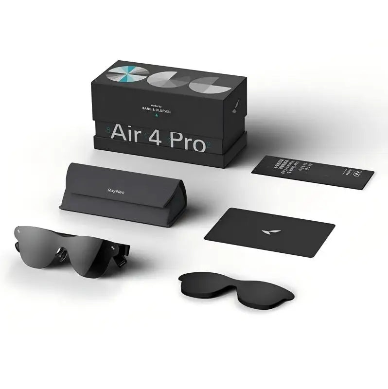 NEW Rayneo Air 4 Pro Smart AR Glasses 4K Video Capture 3G Voice Control IPX-5 Waterproof Head-Mounted XR Support DP Agreement