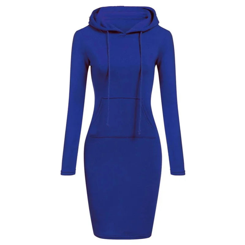 Damenkleid Herbst Damen Hoodiekleider Hoodies Damen Sweatshirts Damen Hoodiekleid Oberteile Damenbekleidung