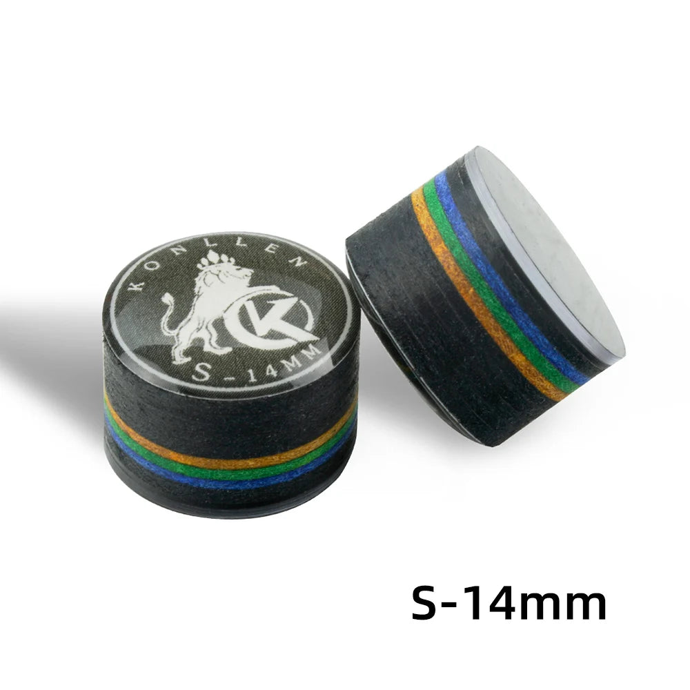KONLLEN Cue Tips Rainbow Tips 11/14mm Multilayer Cuetips Snooker Hardness S/SS/SX/M/MH/H Pig Skin CRICAL Cue Tip Accessories