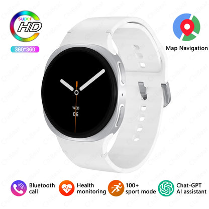 2025 Watch GPS Track Smartwatches für Herren Damen Sport Herzfrequenz Bluetooth Anruf NFC IP68 Wasserdicht Kompass Smartwatch 8 Mini