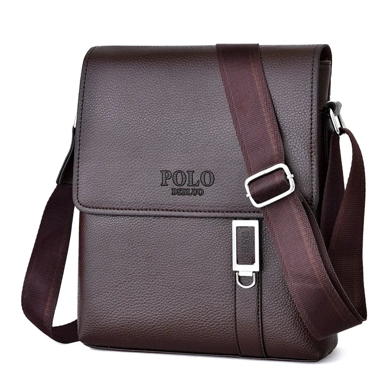 Business Men Leather Shoulder Bag Boy Crossbody Designer Luxury Briefcase Messenger Bags Male Christmas Gift Men's Handbags