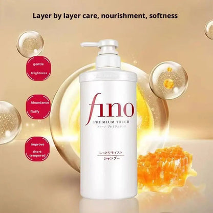 Fino Oil Control Fluffy Shampoo Conditioner Controls Oil Deeply Nourish Improve Frizz High Permeability Hair Improves Frizz