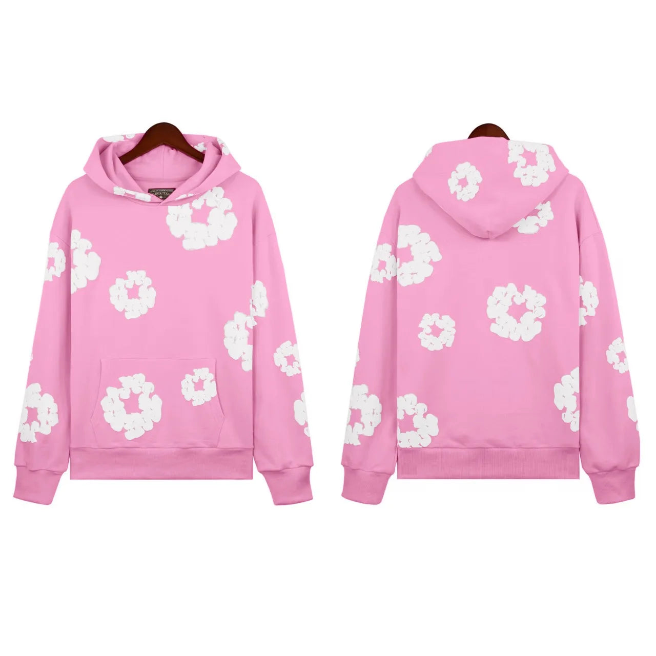 Hoodie Cross border European and American Hot selling Cotton Foam Printed Tears Hoodie Men's and Women's Hoodies