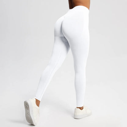 VEQKING Scrunch Butt Women Yoga Pants Seamless Sports Leggings Low Waist Gym Fitness Tights Quick Drying Fall Warm Workout Pants