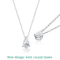 Smyoue Certified 1CT 2CT Pear Cut D VVS1 Moissanite Necklace for Women 18k Gold Plated Jewelry 100%  Sterling Silver 925 Pendant