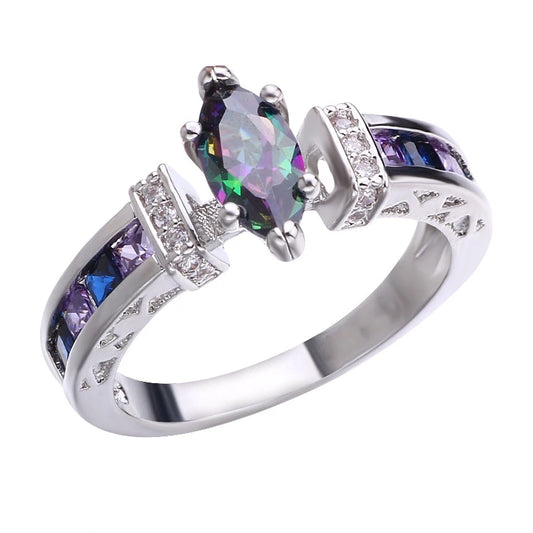 Crystal Quartz Ionix Therapy Ring for Women