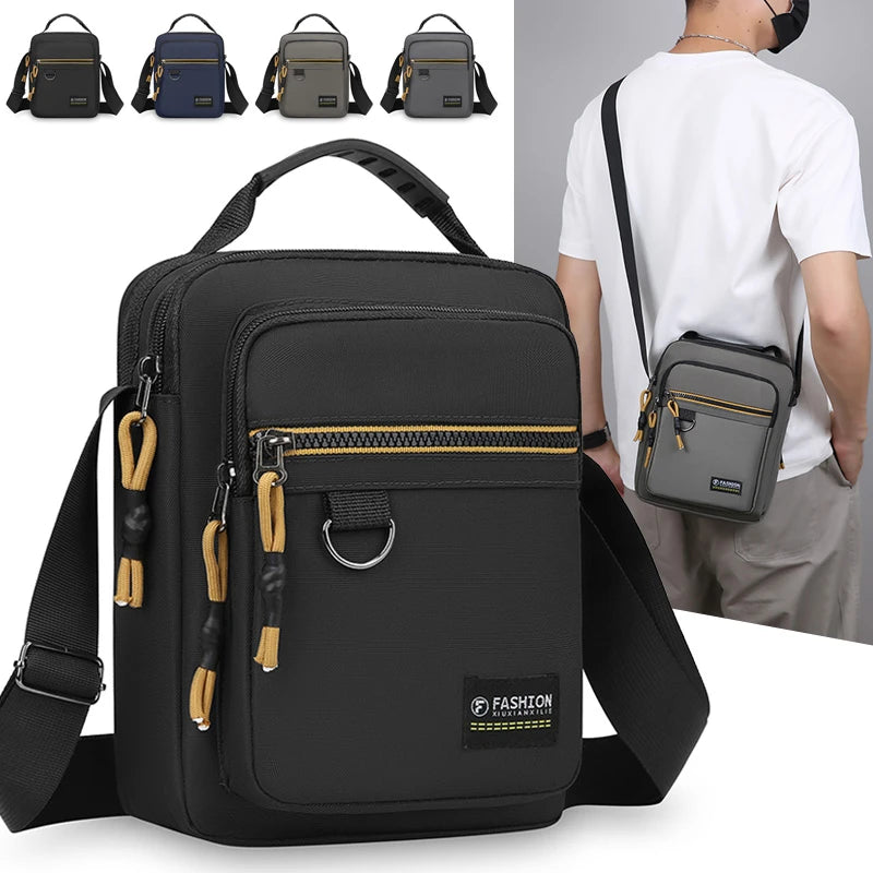 Men's Large Waterproof Shoulder Crossbody Handbag