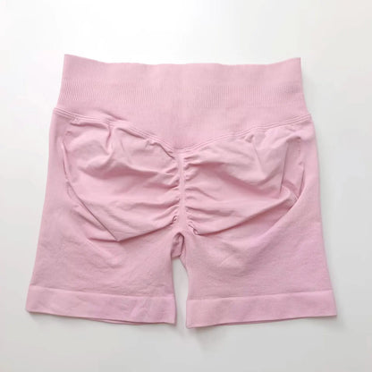 Women's 4.5" Biker Shorts | Scrunch Butt Seamless Yoga Gym Leggings