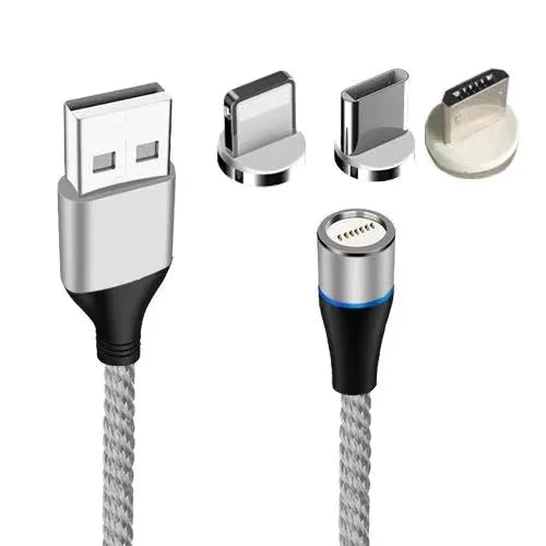 Magnetic Phone Charging Cable 3 In 1 Multi Function 3A Fast Charging Android For Phone Xiaomi Samsung Typec Cable Huawei 5A Fast