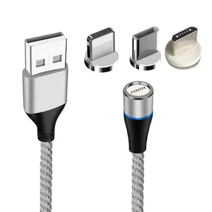 Magnetic Phone Charging Cable 3 In 1 Multi Function 3A Fast Charging Android For Phone Xiaomi Samsung Typec Cable Huawei 5A Fast