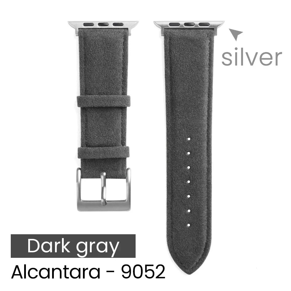 YMW Alcantara Apple Watch Band - Suede Leather Strap