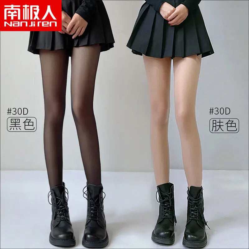 Women JK Black Stockings 6 Thickness Skin Silk Pantyhose Summer Ultra Thin Anti-hook Silk Nylon Stocking Female Sheer Tights