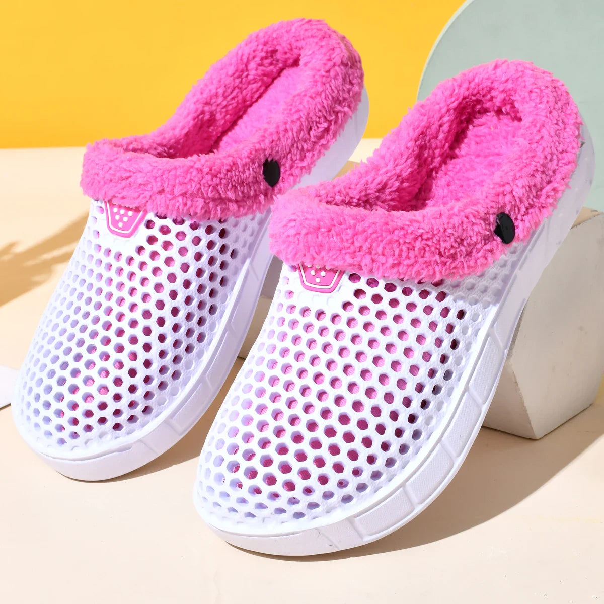 Paar Winter Warme Samt Clogs Pantoletten – Herren & Damen