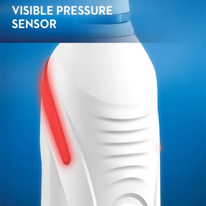Oral B Elektrische Zahnbürste Pro 4000 3D-Reinigung Tägliche Reinigung Zähne Sichtbarer Andrucksensor 4 Modi Zahnfleischpflege Wasserdicht Wiederaufladbar