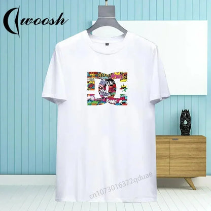 2025 Neue heiß bedruckte Y2k-T-Shirts für Herren und Damen, luxuriöse Oberteile, locker, reine Baumwolle, weich, Kindergröße
