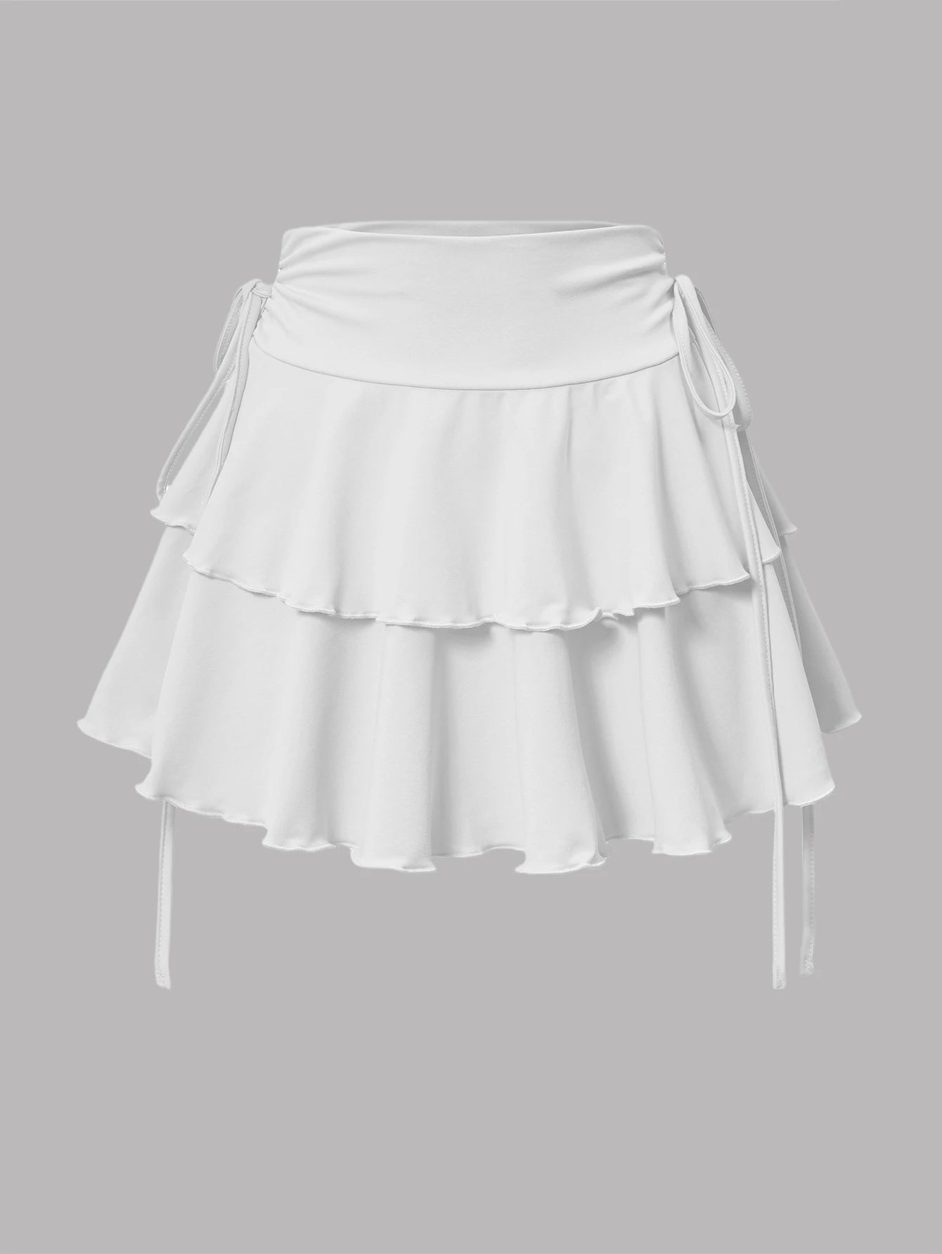 2025 Neuer einfarbiger Rock Damen Sommer Mode Outdoor Vielseitiger High Waist Slim Fit Elastischer Bund Kurzer Rock Ware auf Lager