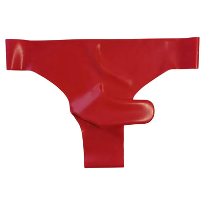 Men's Latex Fetish Thong G-String Transparent Lingerie