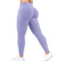 Nahtlose Damen Yoga-Hose mit fester Taille, dreifacher Bund, sexy Hüftstraffung, enge Sporthose, Fitness-Übungs-Yoga-Hose