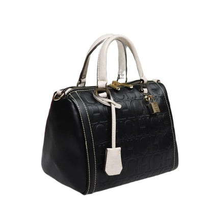 Carolina Herrera Mini Pillow Bag Genuine Leather Shoulder Crossbody Tote Boston Bag for Women