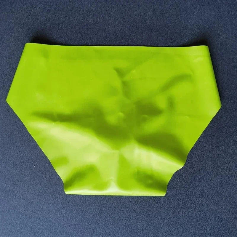 Herren Sexy Latex Unterwäsche Nahtlose Scheiden-Slips Durchsichtige Sissy-Höschen Paar Dessous Niedrige Taille Erotische Unterhosen
