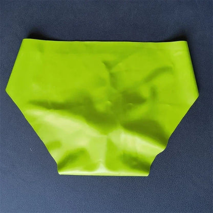 Herren Sexy Latex Unterwäsche Nahtlose Scheiden-Slips Durchsichtige Sissy-Höschen Paar Dessous Niedrige Taille Erotische Unterhosen