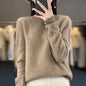 Cashmere sweater women's sweater in autumn and winter 100% merino wool fashion O-neck autumn warm pullover top