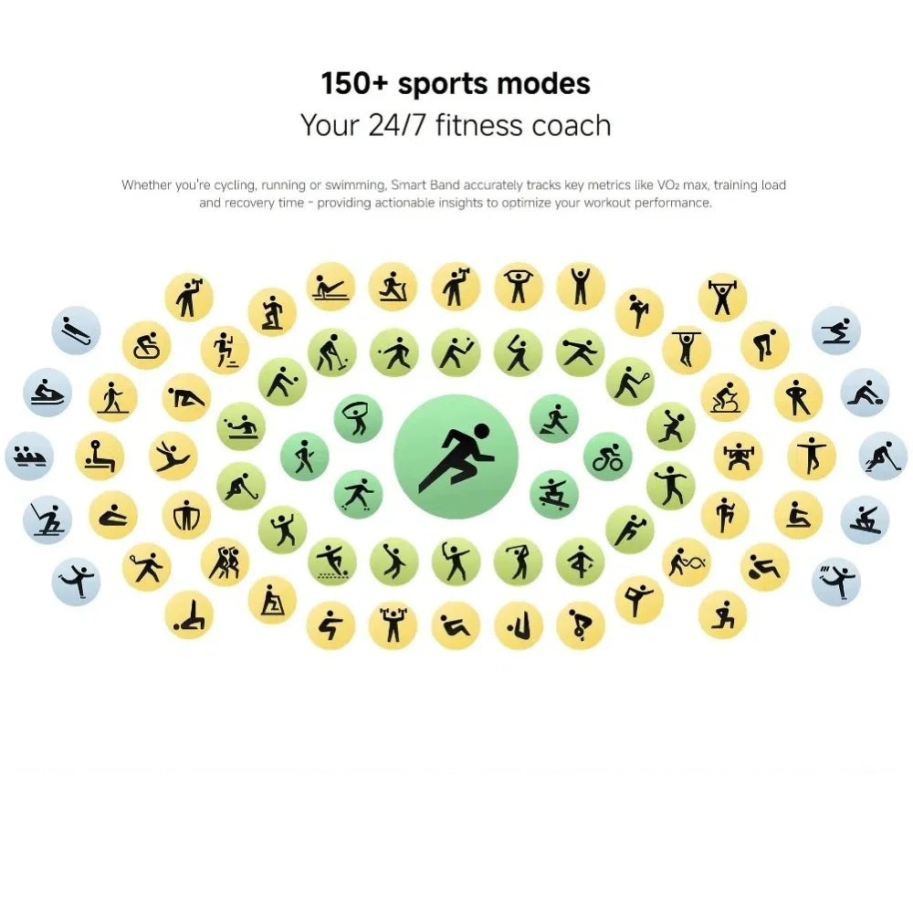 Various sports icons arranged in a circular pattern with a central green icon, on a white background.