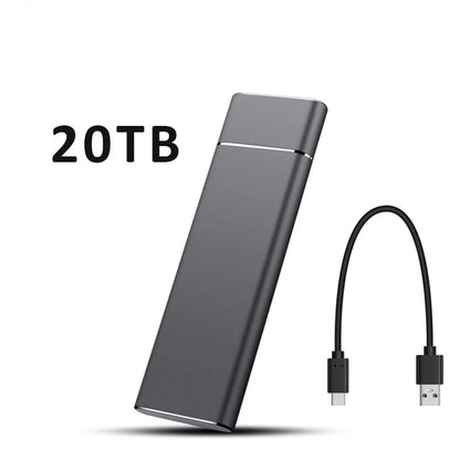 External 2TB/20TB/30TB Ssd High-Speed Solid State Drive Type-C/USB 3.1 Interface Portable Hard Disk for PC Laptop MAC