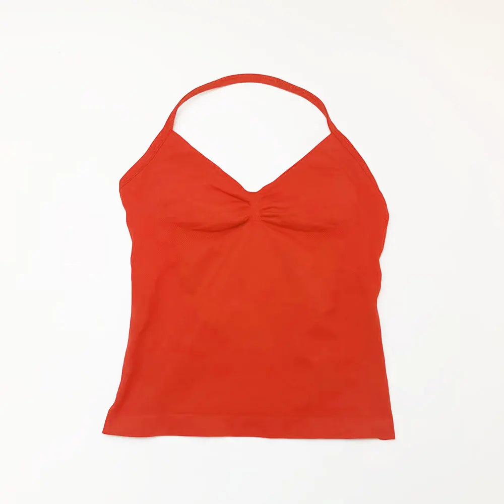 NCLAGEN Impact Longline Trägertop Sport Yoga Weste Damen Fitness Tank Top Gym Schöner offener Rücken BH Laufen Workout Neckholder