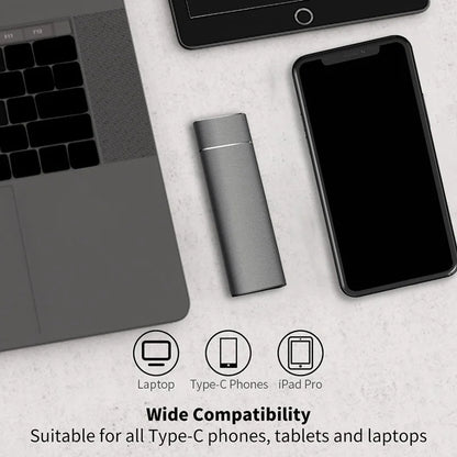 External 2TB/20TB/30TB Ssd High-Speed Solid State Drive Type-C/USB 3.1 Interface Portable Hard Disk for PC Laptop MAC
