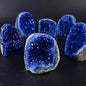 Royal Blue Crystal Cluster Geode – Quartz Home Decor