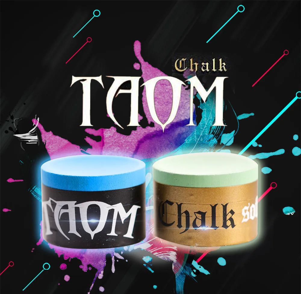 Original TAOM Chalk Round Blue Green Pink Colors Billiard Chalk Pool Chalk Snooker Chalk  Billiard Accessories