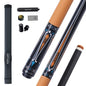 Pool cue with accessories on a white background