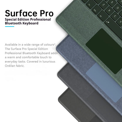 2025 New Color Microsoft Surface Pro 8/9/X/10/11 Bluetooth Magnetic Keyboard with Pen Slot,Touchpad and 7-color Backlit Keyboard