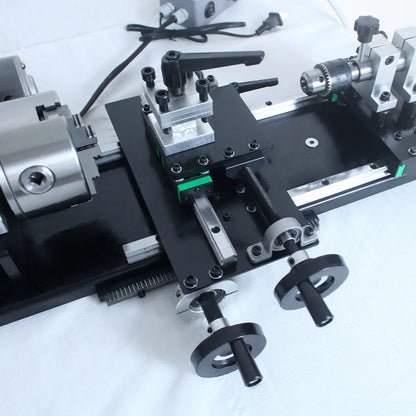Outdoor Entertainment Variable Speed Mini Pool Cue Snooker Billiard Repairing Machine with Shift Rail Cue Repair Lathe Machine