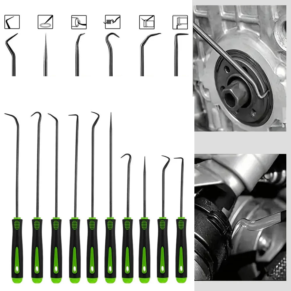 10/4 Stück Präzisions-Haken-Set, Auto Ölwellendichtring/O-Ring Dichtung Ausheber Mini Präzisionshaken Professioneller Abzieher Entferner