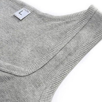 3er-Pack Baumwoll-Herren-Tanktops Ärmellose feste Muscle-Unterhemden Herrenbekleidung U-Ausschnitt Fitnessbekleidung Damen ärmelloses Shirt