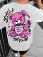 Men's Teddy Bear Letter Print T-Shirt | High Street Top