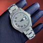 High quality stainless steel luxury watch, hip-hop fully chilled diamond mechanical watch, men's Vvs moissanite diamond watch