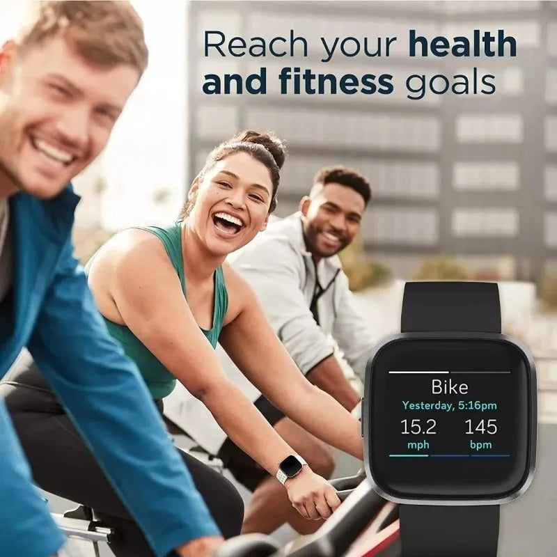 Google Fitbit Versa 2 Smartwatch Herzfrequenz Schlaf Schritte Trainingserkennung Bluetooth wasserdichte Smartwatch