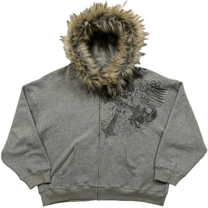 Autumn and winter unisex zipper thick sweatshirt jacket with hat simple daily versatile and not monotonous