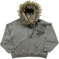 Autumn and winter unisex zipper thick sweatshirt jacket with hat simple daily versatile and not monotonous