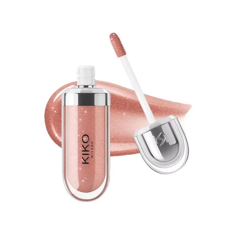 KIKO 3D Hydra Lipgloss Mirror Lip Glaze Shimmer Moisturizing Pearlescent Color Liquid Lip Gloss Plump Glossy Non Stick Cup Balm