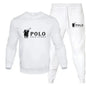 Men's autumn and winter set of round-neck sweatshirts and jogging pants, fashionable for autumn and winter, fitness and casual