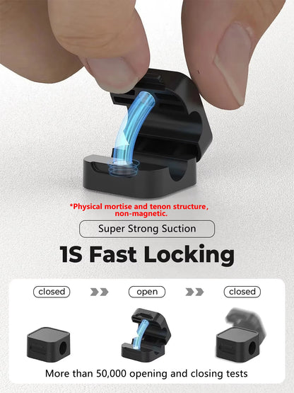 Strong Adhesive Cable Clips - Under Desk Cord Holder
